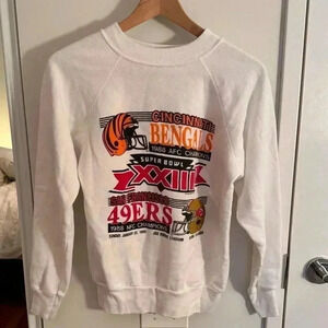 VINTAGE bengals 49ers Super Bowl sweatshirt